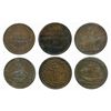 Image 1 : AM-1A4, AM-4 & AM-5 VF - VF+.  Lot of 3 tokens.