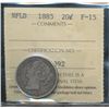 Image 1 : Nfld 1885 20¢ ICCS F-15.