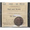 Image 1 : 1922 1 Cent ICCS MS63RB.