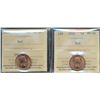 Image 1 : 1963 1¢ & 1964 ICCS MS66RD.  Lot of 2 Gem examples.