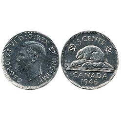 1946 5¢ Dbl 6 ICCS MS64.