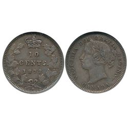 1872H 10¢ ANACS EF.  Key issue with dark tones.