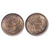 Image 1 : 1874H 10¢ ICCS MS65;  Rare with gold toning.  Superb Gem example.