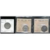 Image 1 : 1902H 25¢, 1907 both ICCS VF30 & 1910 VF30 with minor rim nick.  Lot of 3 coins, 2 third party grade