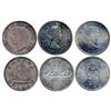 Image 1 : 1949 $1, 1962 & 1964 ICCS MS64.  Lot of 3 coins.