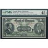 Image 1 : The Bank of Montreal; 1914 $10 #2031391 CH-505-54-08, PMG CH EF45EPQ.