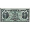 Image 1 : The Royal Bank of Canada; 1913 $5 #2738272 CH-630-12-04, Crisp original AU/UNC issue.