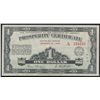 Image 1 : 1936 $1 A-1 Prosperity Certificate #A234631, VF+ for grade with 5 stamps.