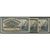 Image 1 : 1900 25¢ DC-15c.  Lot of 3 notes Fine to Abt EF.