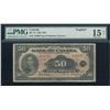 Image 1 : 1935 $50 BC-13 #A26397, PMG CH F15 Net.  Designated with Pencil (on back side).