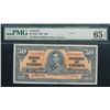 Image 1 : 1937 $50 BC-26b #BH4103692, PMG Gem UNC65EPQ.