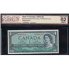 Image 1 : 1954 $1 BC-37bA #*D/O0490437,  BCS CUNC-62 Original.