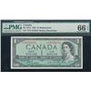 Image 1 : 1954 $1 BC-37bA #*O/Y0191821,  PMG GUNC-66 EPQ.