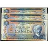 Image 1 : 1972 $5 BC-48aA #*CA, *CC, *CD.  Lot of 3 UNC issues.