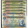 Image 1 : 1972 $5 BC-48aA #*CA, BC-48bA #*CU, 1969 $20 BC-50aA #*EB, #*EH & BC-50bA #*WF #*YA.  Lot of 6 notes