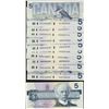 Image 1 : 1986 $5 BC-56c.  Lot of 36 notes with various prefix letters. EF to UNC with exception of 3 notes VG