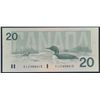 Image 1 : 1991 $20 BC-58a #EIJ1808613 I Without Serif, PMG GUNC-66 EPQ.