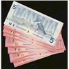 Image 1 : 2004 $50 BC-65a(3) & BC-65b(5),  along with 1986 $5 Circ.  Lot of 9 notes VF to EF
