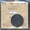 Image 1 : Nfld 1880 1¢ Nar 0 ICCS VF30.