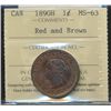 Image 1 : 1890H 1¢ ICCS MS63RB.