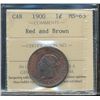 Image 1 : 1900 1¢ ICCS MS63RB.  Attractive lustre.