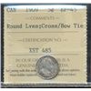 Image 1 : 1909 5¢ RL, Crss/Bow Tie ICCS EF45.