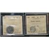 Image 1 : 1909 5¢ RL AU50 & 1929 MS62.  Lot of 2 ICCS graded coins.