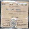 Image 1 : 1909 5¢ Ptd Lvs ICCS MS60.
