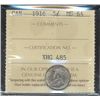 Image 1 : 1916 5¢ ICCS MS64.  Gold to grey tints over strong lustre.