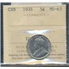Image 1 : 1935 5¢ ICCS MS63.