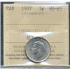 Image 1 : 1937 5¢ ICCS MS65.