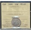 Image 1 : 1888 10¢ ICCS MS60.  Attractive rosy tints.