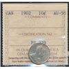 Image 1 : 1902 10¢ ICCS AU58.