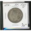 Image 1 : 1871 50¢ F15.  Graded by B. Armstrong.