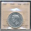 Image 1 : 1948 50¢ ICCS AU55.