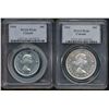 Image 1 : 1954 50¢ & 1962 $1 both PCGS PL66.