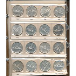 1935 $1 - 1979 Complete Date Set;  includes key issues 1938, 1945, 1946, 1947 Blt, 1947 Ptd, 1947 ML