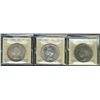 Image 1 : 1949 $1, 1958 & 1963 ICCS MS64.  Lot of 3 coins.