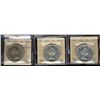 Image 1 : 1955 $1 MS63(2) & Arnp w/DB MS60.  Lot of 3 ICCS coins.