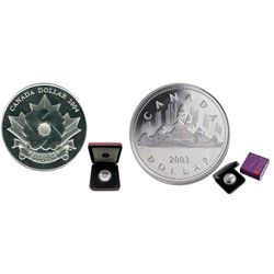 RCM Lot;  includes 2004 $1 Sp. Ed. - Poppy & 2003 Coronation issue.  Lot of 2 coins.