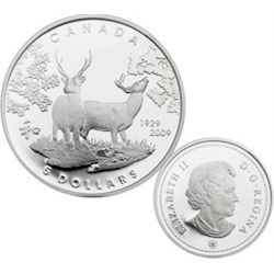 RCM Lot;  Includes 2009 $5 Sterling Silver Coin - 80th Anniversary of Canada in Japan
