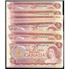 Image 1 : 1974 $2 Lot;  includes 23 pcs VF to EF+.
