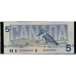 1986 $5 BC-56aA-i (BPN) #ENX3342927.  Crisp CH UNC issue.