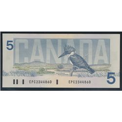 1986 $5 BC-56a-I #EPC2344860 Blue BP,  PMG GUNC-66 EPQ.