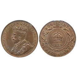 Nfld 1929 1¢ ICCS MS64RB. Attractive lustrous issue.