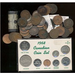 1859 1¢ to 1920 lot;  includes several different dates with no key issues. Victorian(17), Edw(9) & G