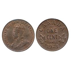1923 1¢ ICCS MS64RD.  Attractive key issue for grade 90% red.