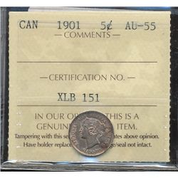 1901 5¢ ICCS AU55.