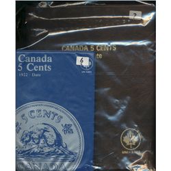 1922 5¢ to 2003 Lot;  includes incomplete Date Set with only 1925 included, housed in Uni Safe Album
