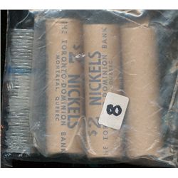 1967 5¢ Rolls & 1951.  Lot of 4 rolls.  2 1967 Rolls are original Bank roll, third 1967 and the 1951